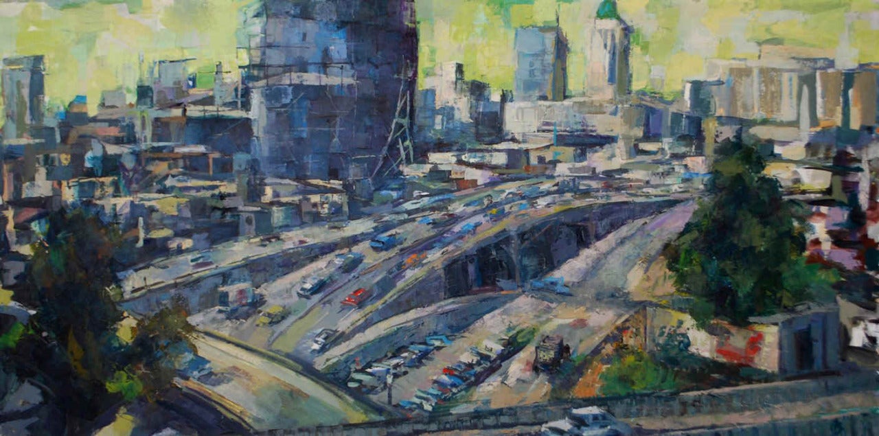 Ron Blumberg Landscape Painting - Entrance to the City