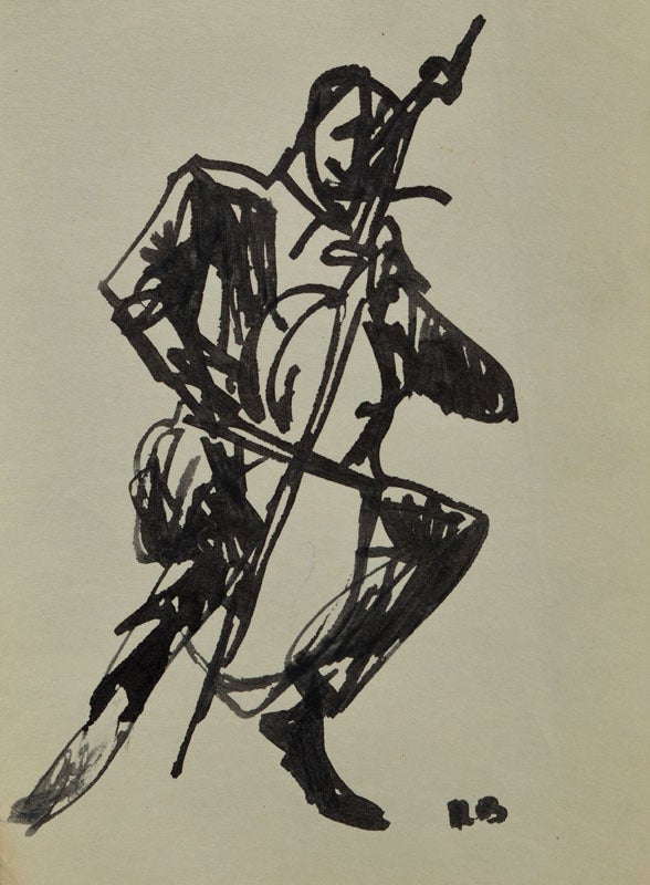 Ron Blumberg Abstract Drawing - The Cello