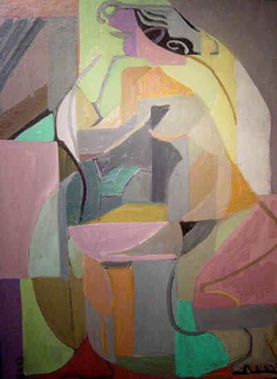 Miette Braive Abstract Painting - Pensee du Femme