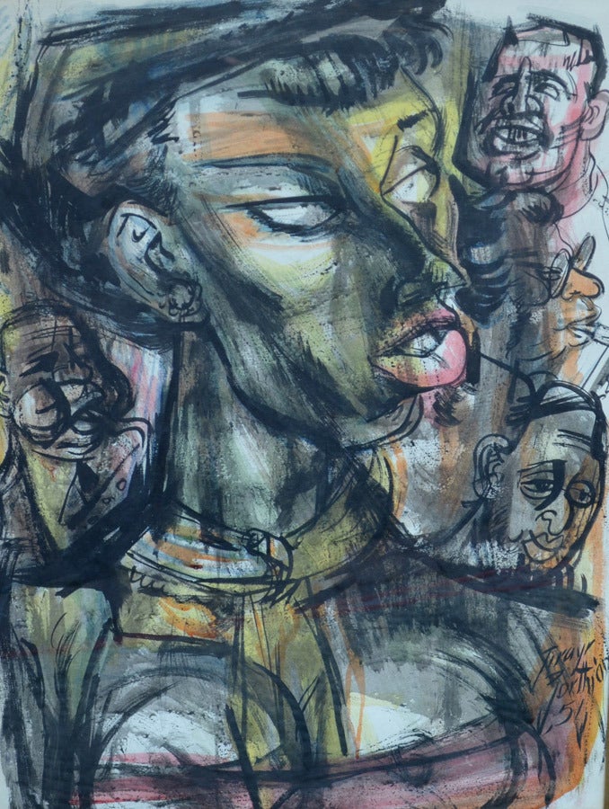 Figurative Painting di Jirayr Hamparzoom Zorthian - Jazz Band