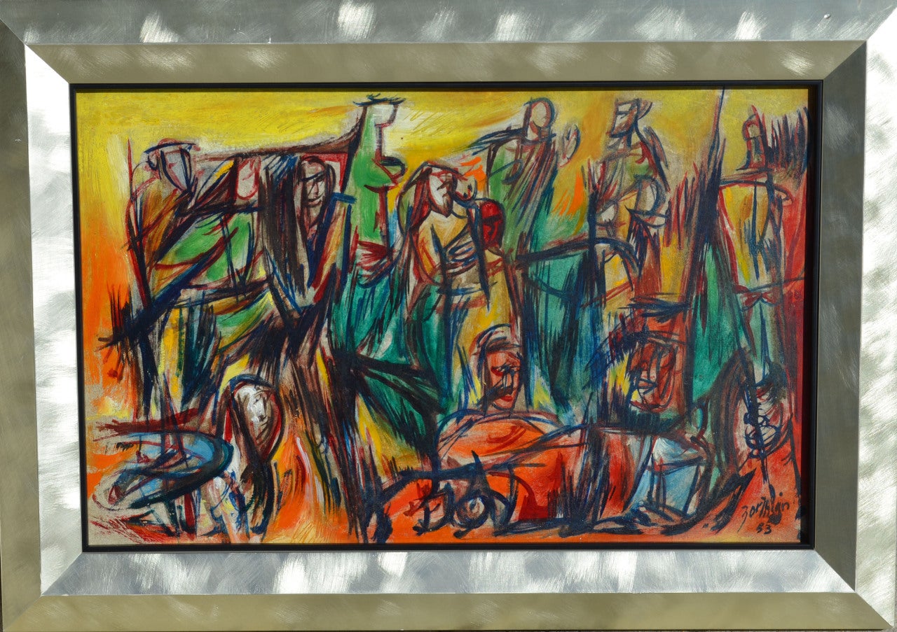 Die Versammlung – Painting von Jirayr Hamparzoom Zorthian