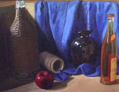 Vintage Still Life with Artist's Reflection