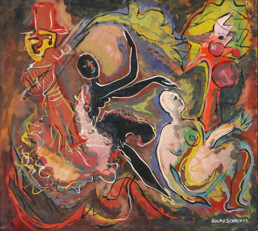 Abstract Painting Rolph Scarlett - La danse - La danse