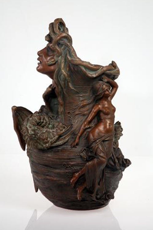 Medusa und Andromeda (Grau), Nude Sculpture, von Magdeburger Kunstwerkstatten Reps and Trinte