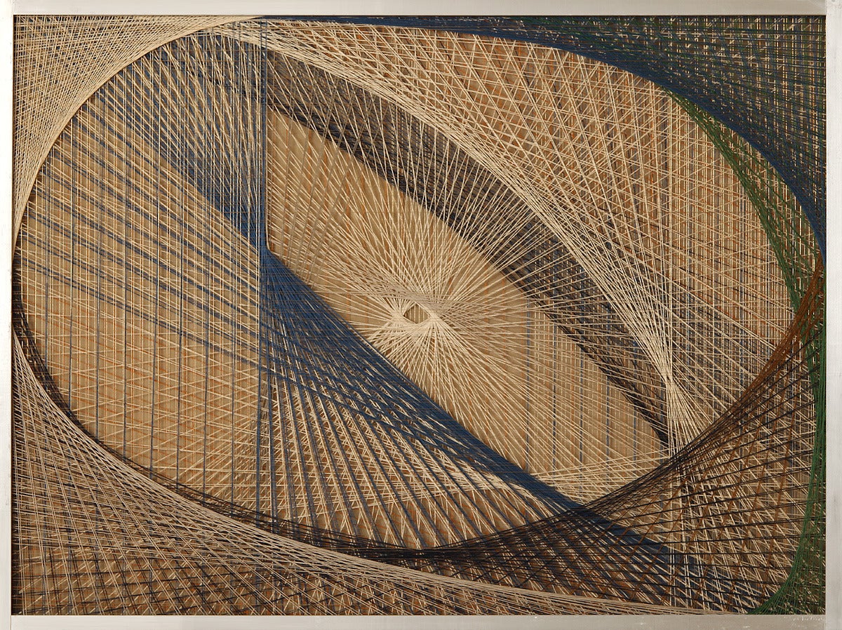 String Compostion #190 - Painting by Sue Fuller