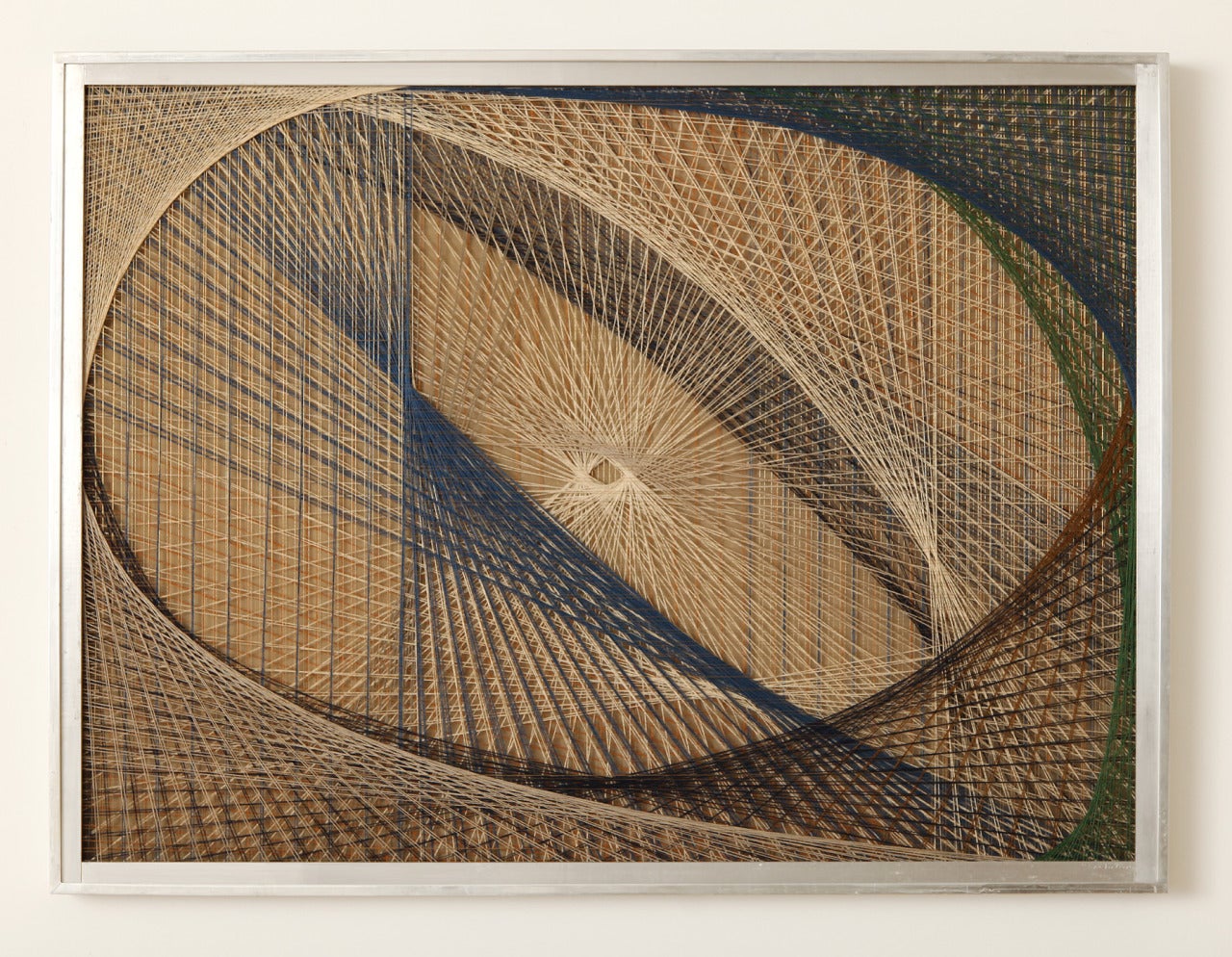 String Compostion #190 - Op Art Painting by Sue Fuller