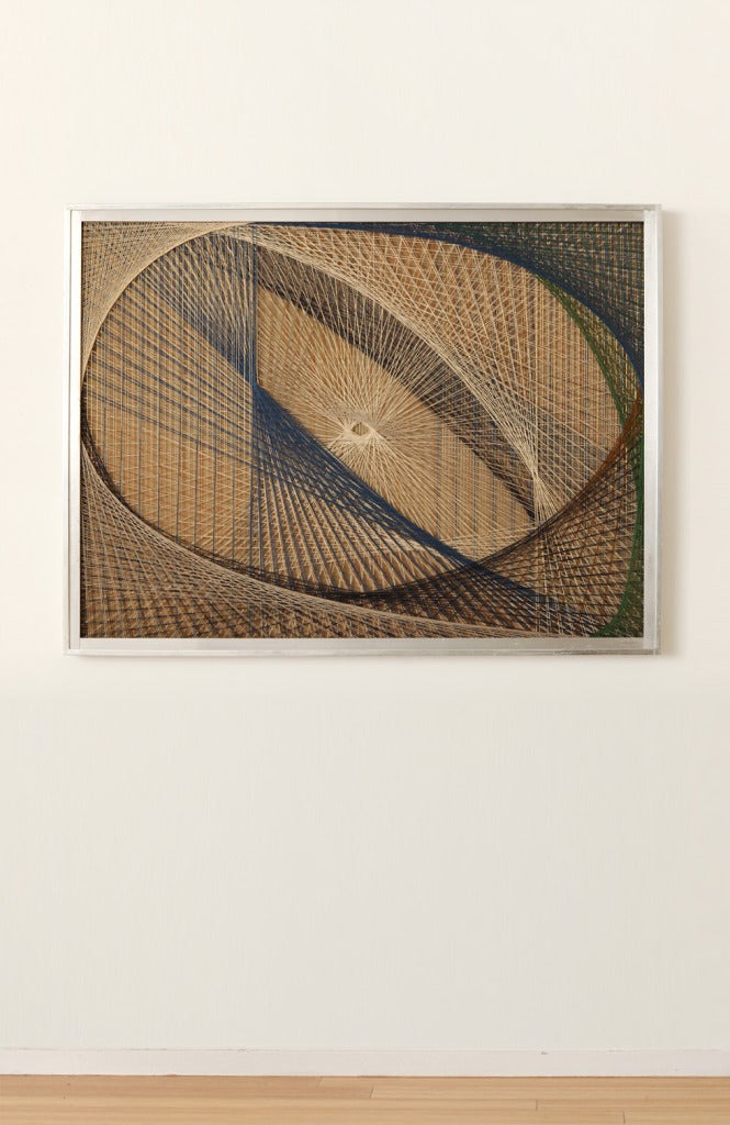 Sue Fuller Abstract Painting - String Compostion #190