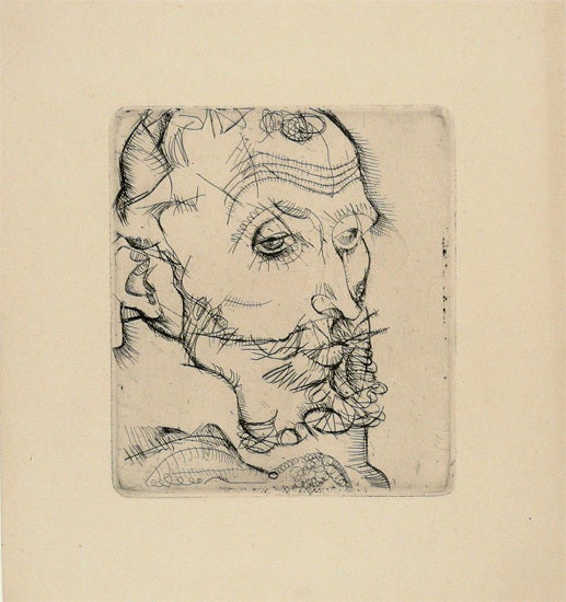 Portrait of Franz Hauer - Print by Egon Schiele