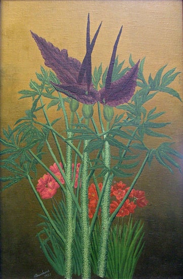 André Bauchant Still-Life Painting - Exotic Flowers
