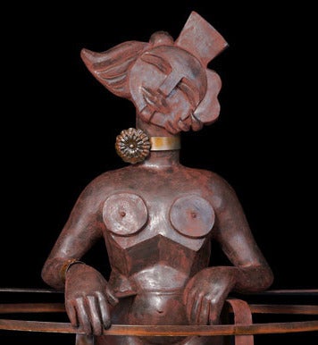 La Ménine (Schwarz), Figurative Sculpture, von Mariko