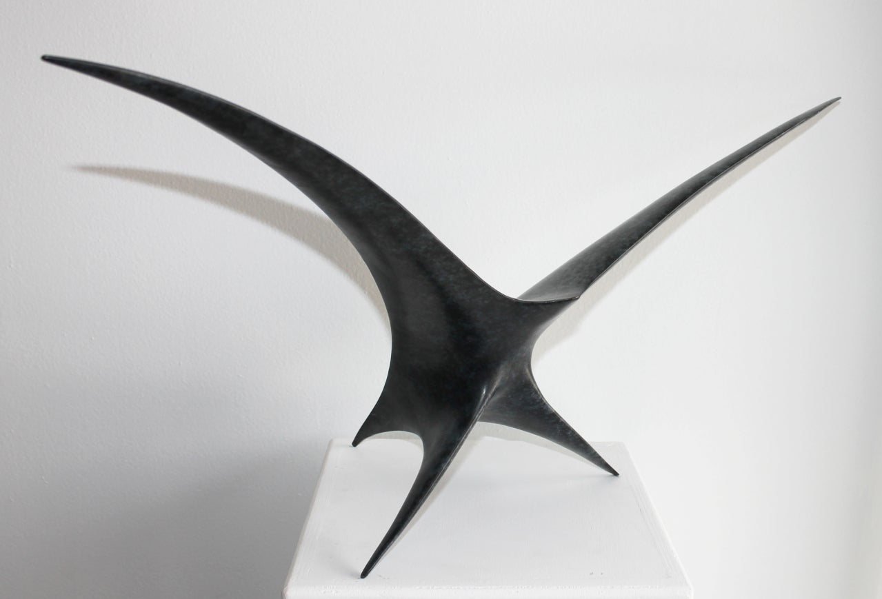 Twin bird - Sculpture by Patrice Breteau