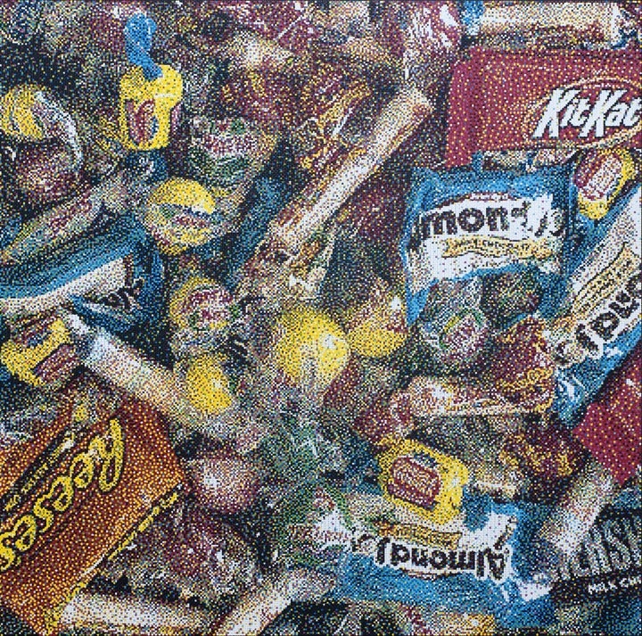 William Betts Abstract Painting - Candy