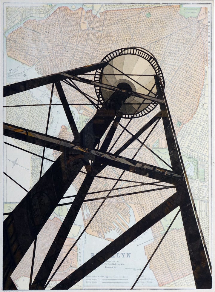 William Steiger Landscape Art - Brooklyn Watertower