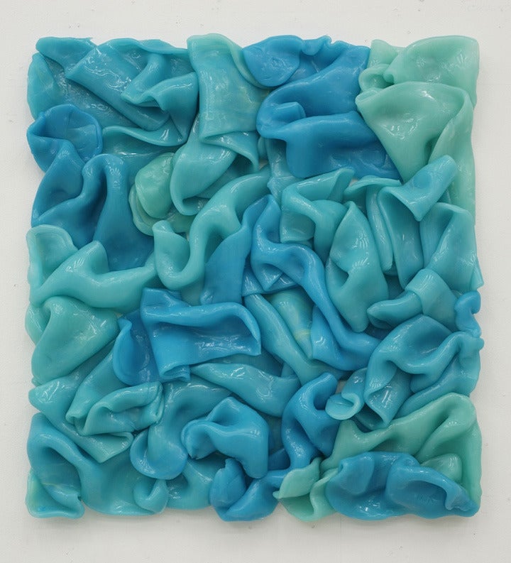 Matthias van Arkel Abstract Sculpture - Flake (Blue)