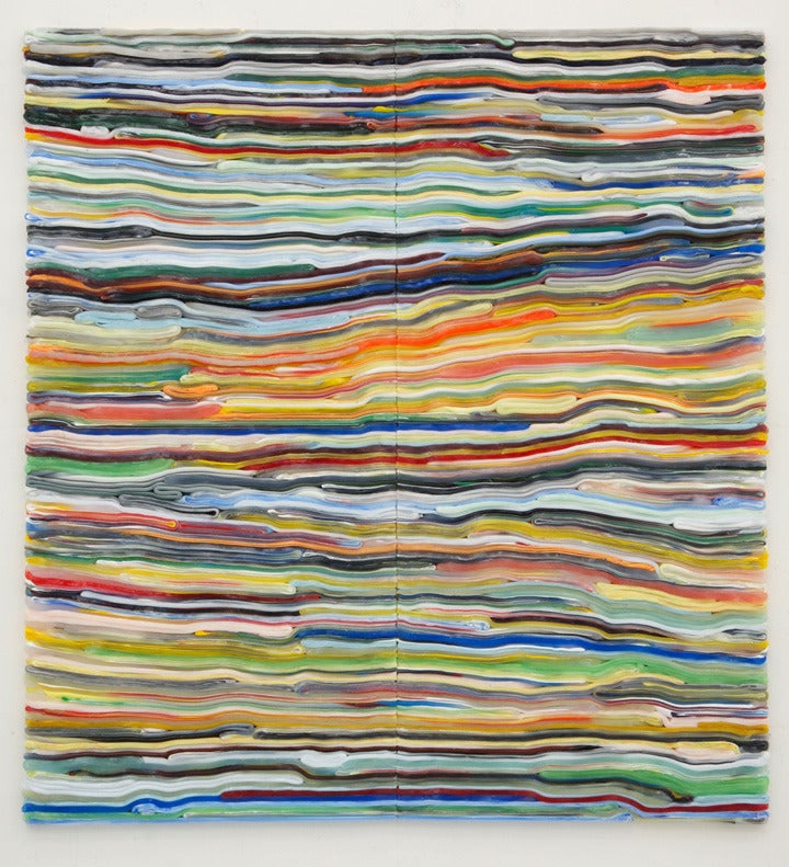 Matthias van Arkel Abstract Painting - Stripe (Quadruplet)