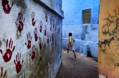 Retro Boy in Mid-Flight, Jodhpur, India