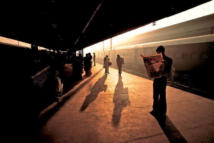 Train Platform at Old Delhi, India