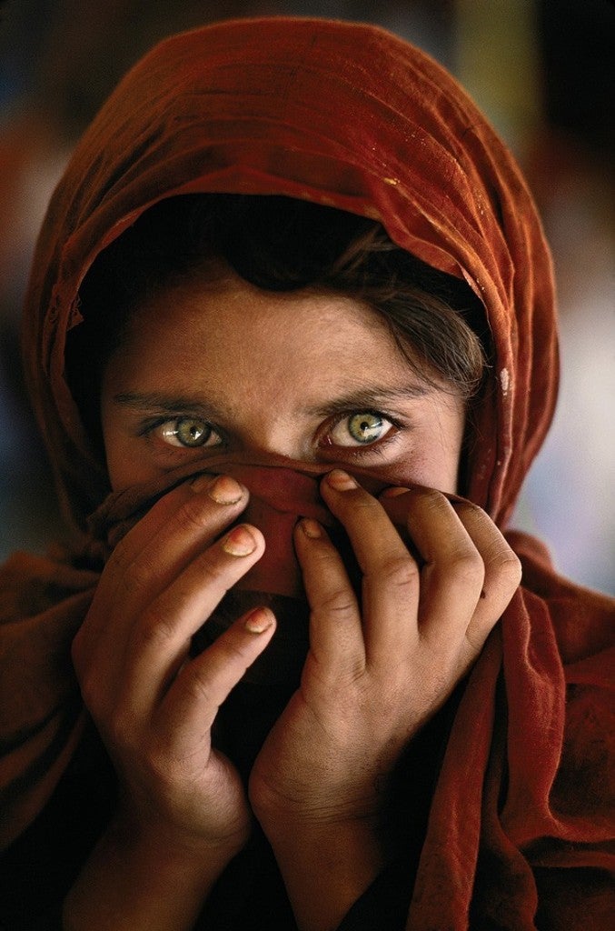 "The Afghan Girl" Sharbat Gula - Photograph by Steve McCurry