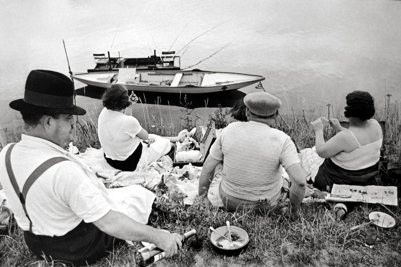 On the Banks of the Marne - Photograph by Henri Cartier-Bresson