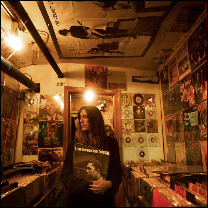 Patti Smith, Holding Coltrane, 2001 - Photograph by Danny Clinch