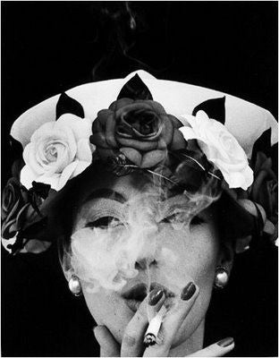 Hat and 5 Roses, Paris Vogue - Photograph by William Klein