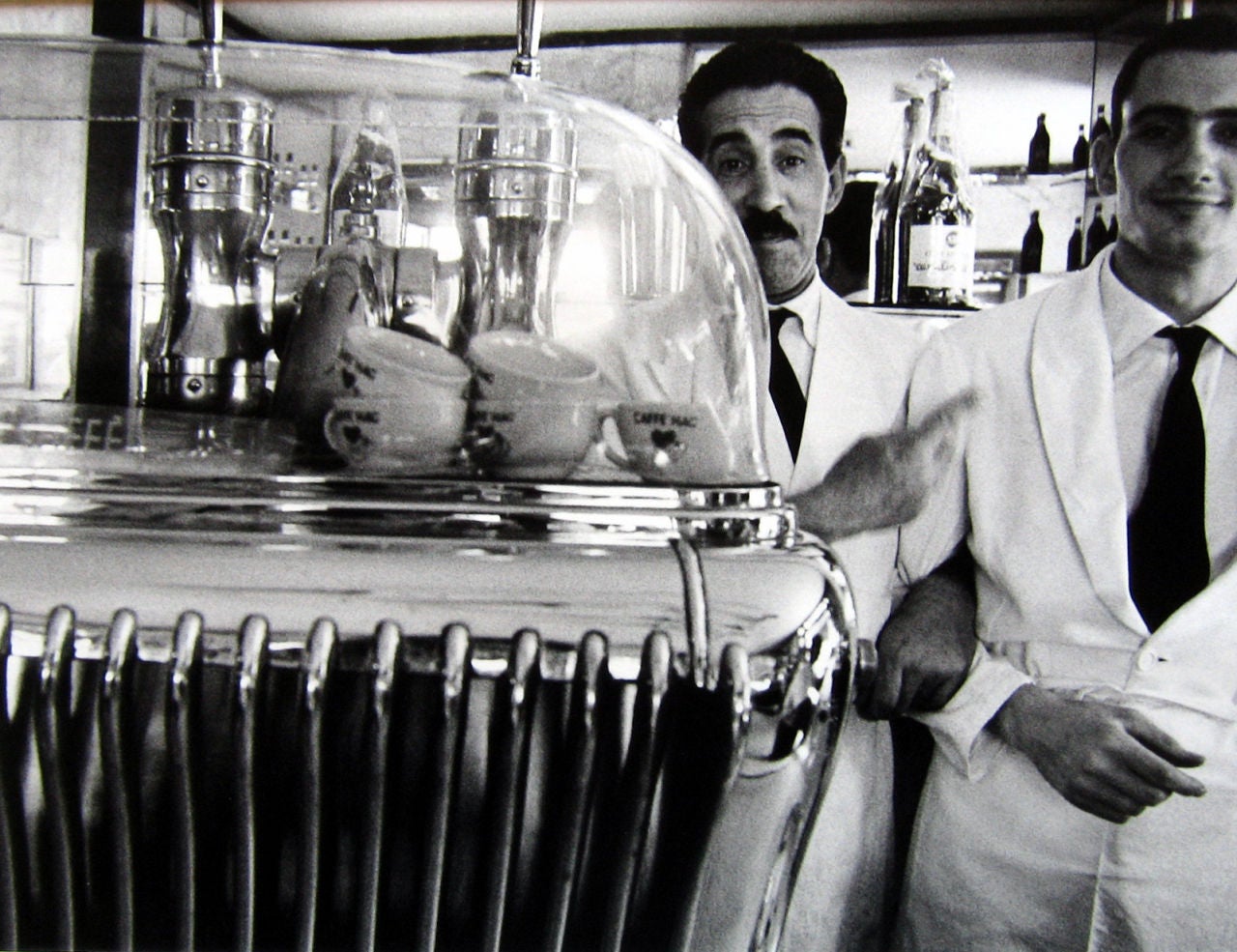 Two Waiters in Café, Rome - Photograph by William Klein