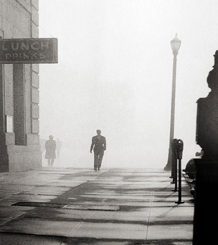 Fog Along Embarcadero - Photograph by Fred Lyon