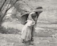 Vintage Panauti, Nepal (Boy and Girl with Basket)