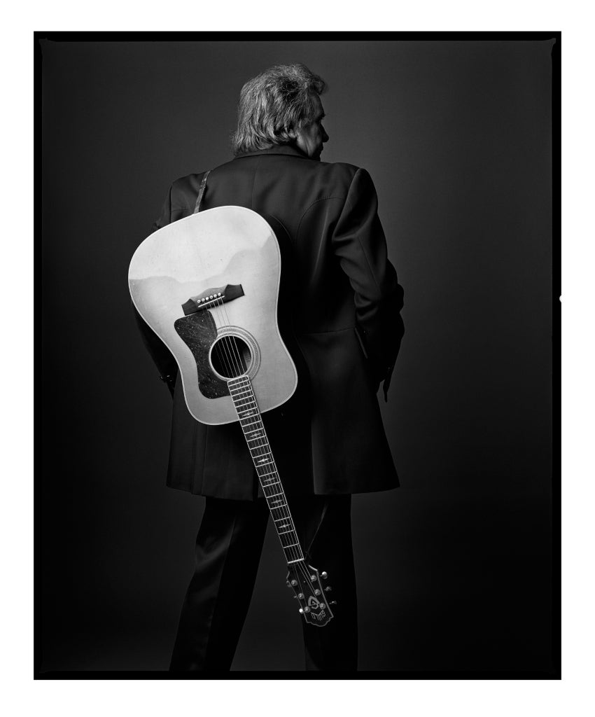 Mark Seliger Black and White Photograph - Johnny Cash, Las Vegas, NV