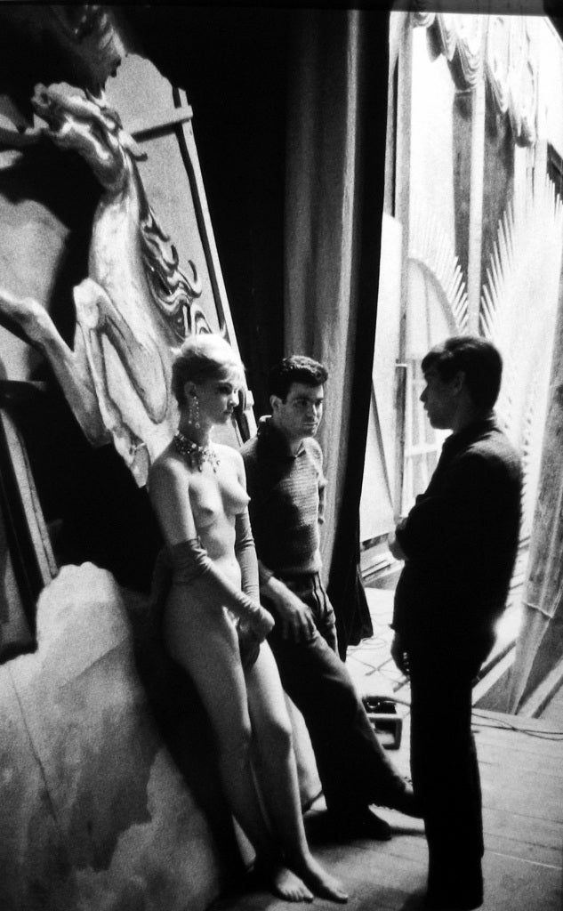 Jean-Philippe Charbonnier Black and White Photograph - Les Folies Bergeres, 1960