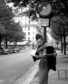 Vintage Sophie Litvak bus stop Magazine Elle 