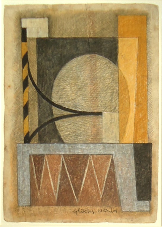 Abstraction - Mixed Media Art by Fletcher Martin