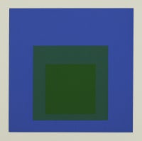 Untitled:Homage to the Square (Unique Color Variant: Blue, Green, light green)