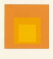 Untitled: Homage to the Square (Unique Color Variant Peach, Yellow, Gold)