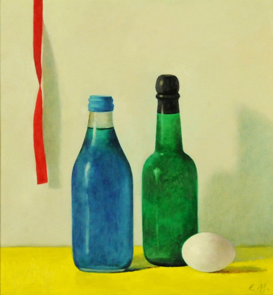 Elsie Manville Still-Life Painting - Nehi Blue Cream Soda