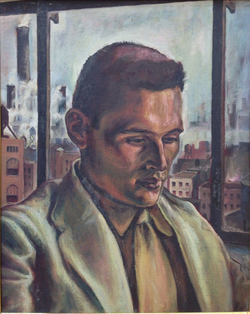 Portrait Painting Joseph Biel - « Portrait du Dr Monroe Mufson »
