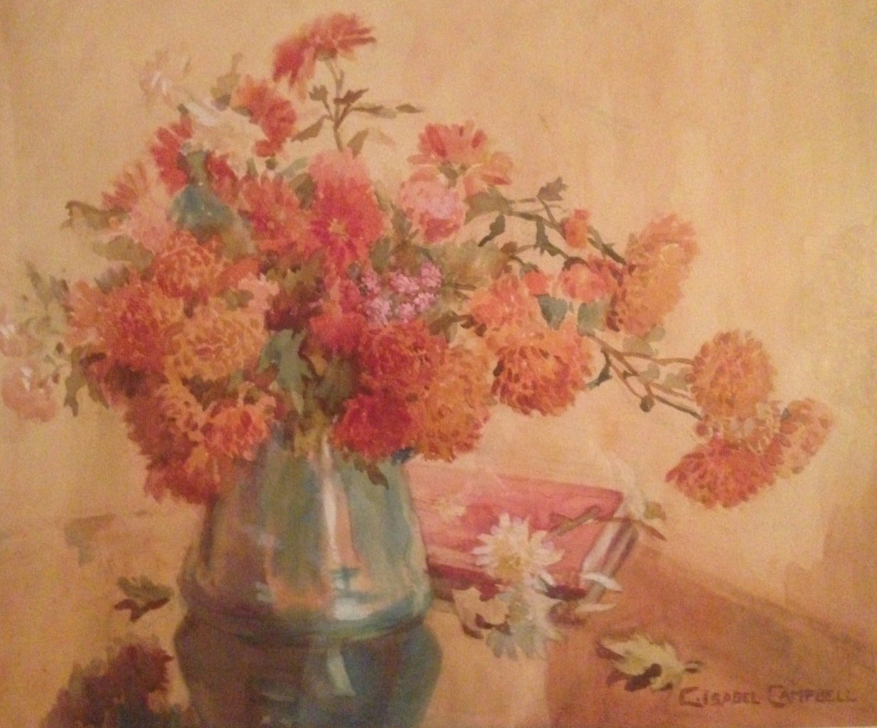 C. Isabel Campbell Still-Life Painting - Asters