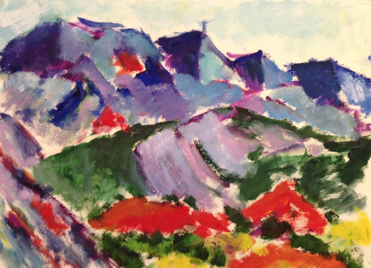 William Kelley Landscape Painting - Montaigne Sainte-Victoire , Provence