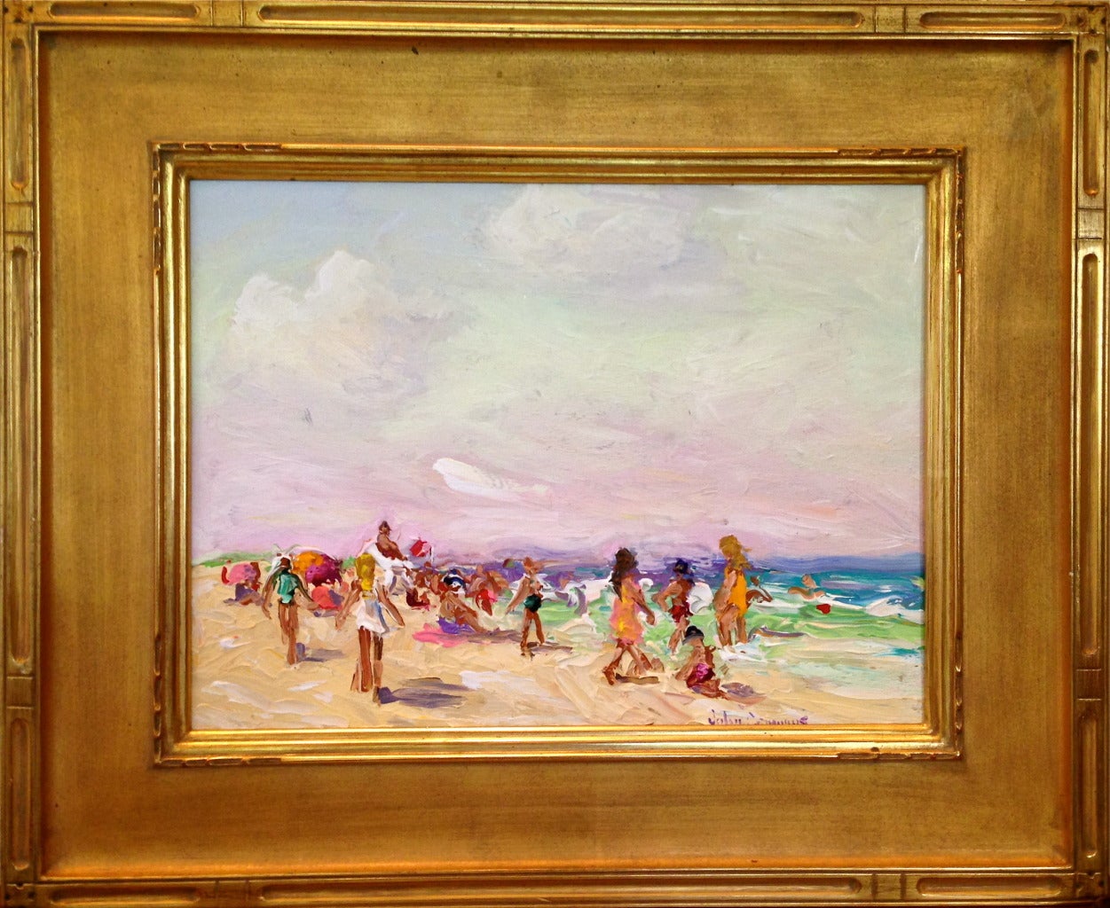 John Crimmins Landscape Painting - Sunny Afternoon at Coopers Beach Southampton New York