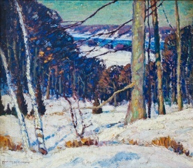 Whitney Myron Hubbard Landscape Painting - First Snow Old Lyme