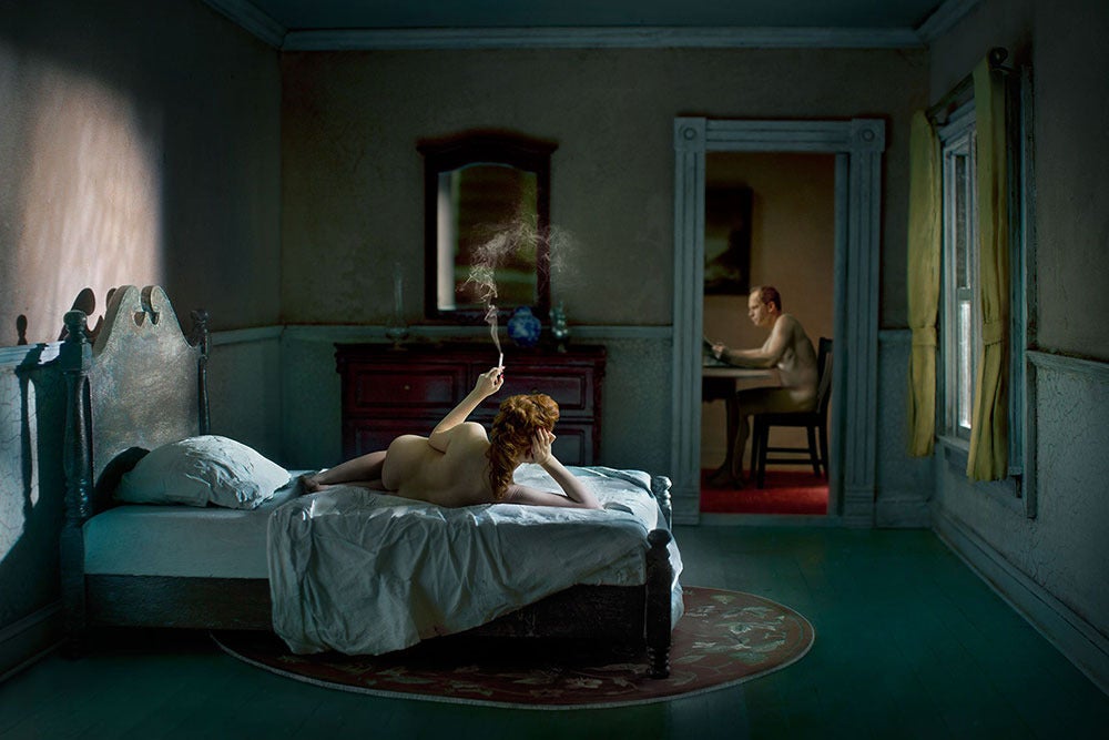 Pink Bedroom (Odalisque) - Photograph by Richard Tuschman