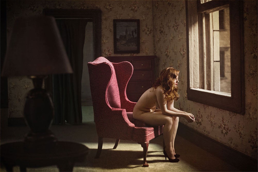 Woman At A Window - Photograph by Richard Tuschman
