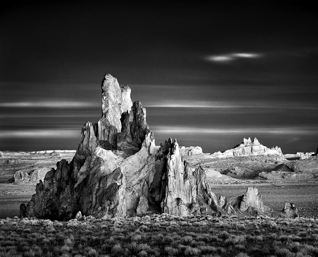Mitch Dobrowner Black and White Photograph - Church Rock