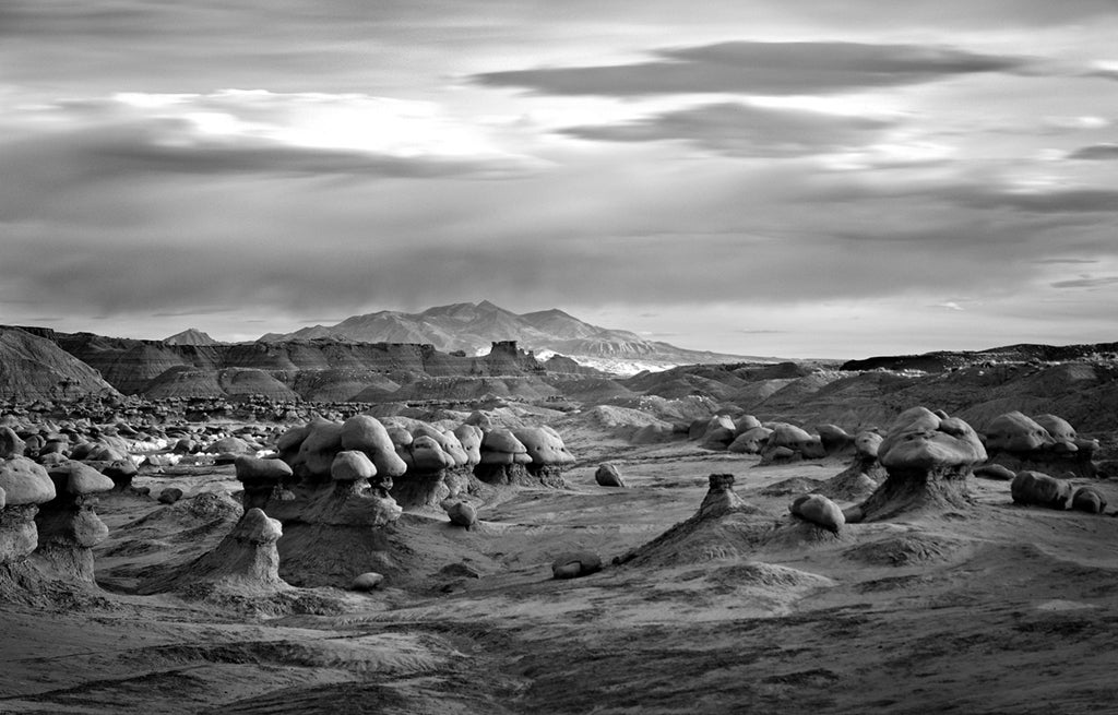 Mitch Dobrowner Black and White Photograph - Goblin Valley