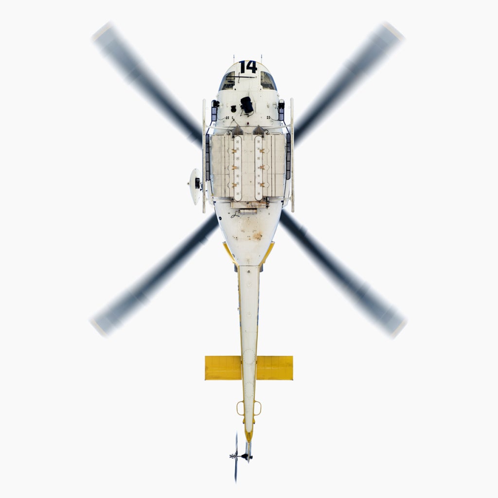 LA County Fire Dept. Bell 412EP - Photograph by Jeffrey Milstein