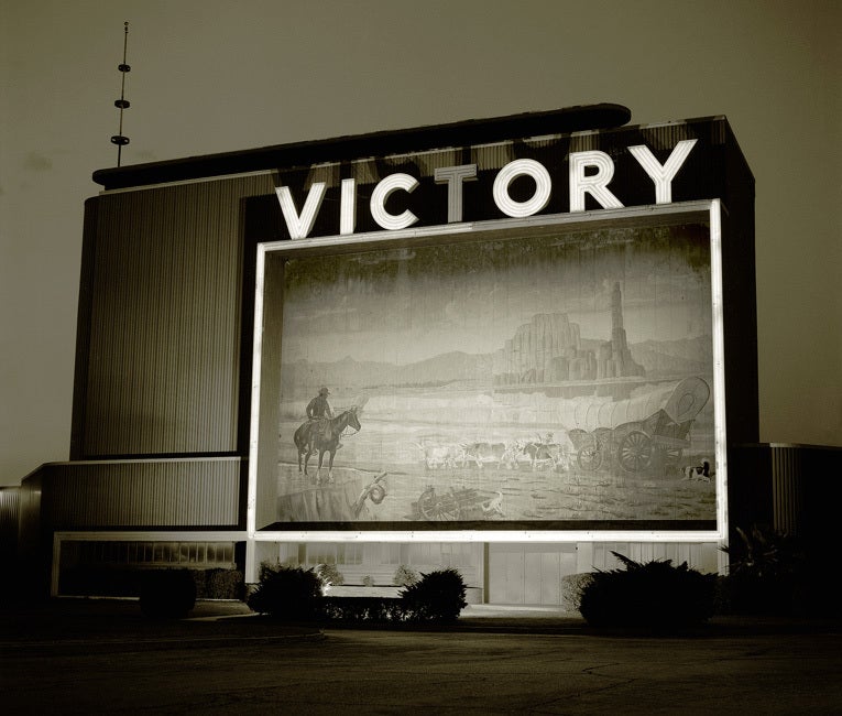 Steve Fitch Black and White Photograph - Drive-In Theater, San Fernando Valley, California, 1973