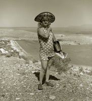 Tourist Lady, Highway 66, Meteor Crater, Arizona, 1971