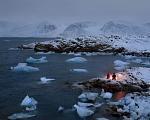 Kevin Cooley Color Photograph - Raudfjorden Fire