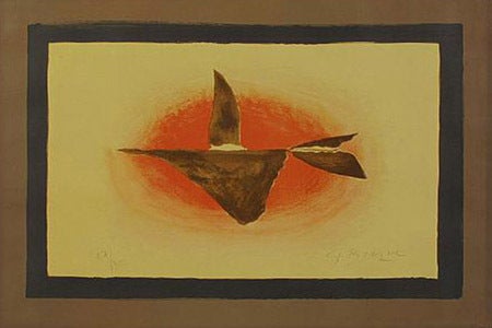 Georges Braque Abstract Print - Au Couchant (Oiseaux XVI)