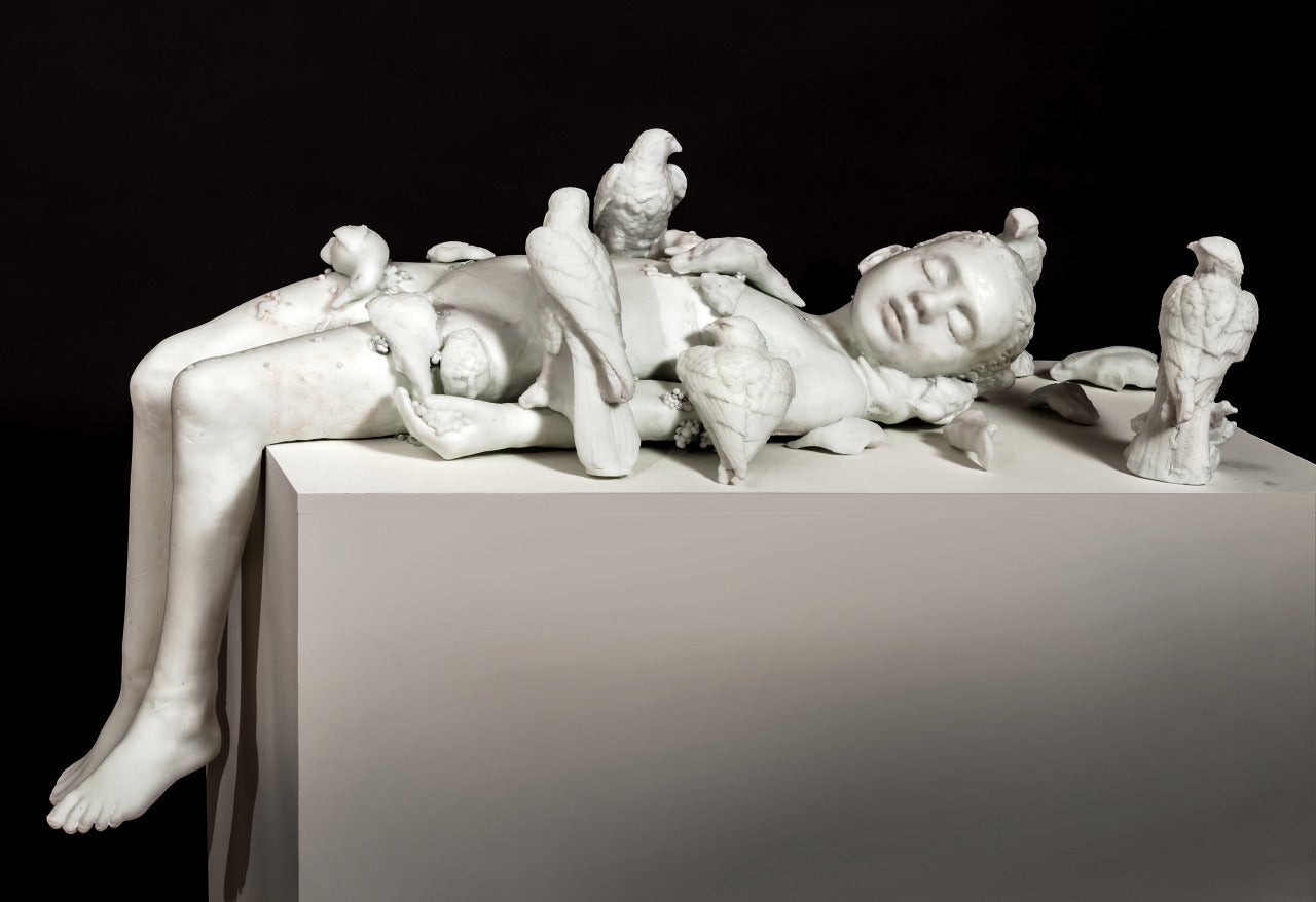 Sibylle Peretti Figurative Sculpture - Snowchild